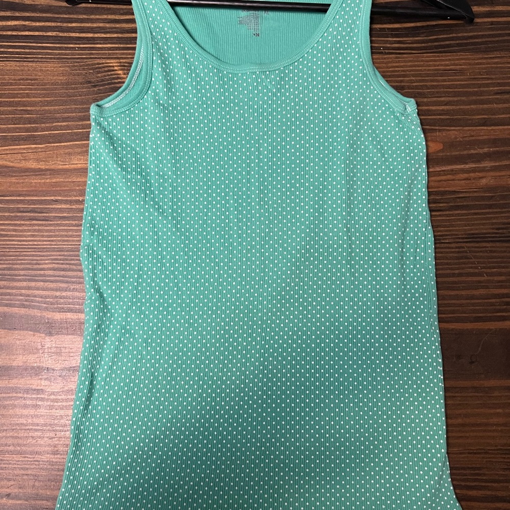 Old Navy Green Tank Top with Dots